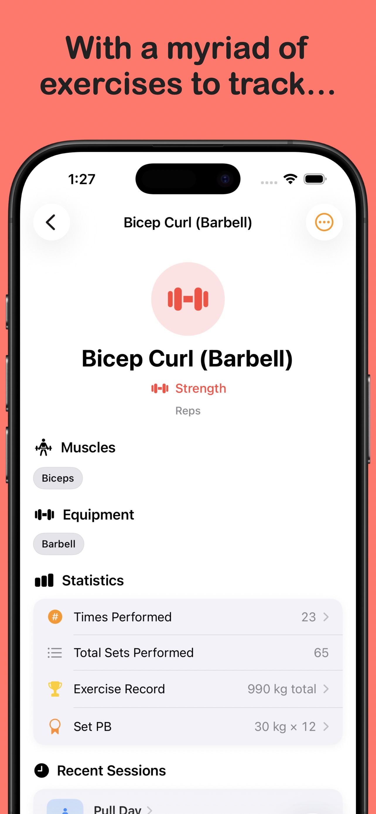 Lots of exercises to track