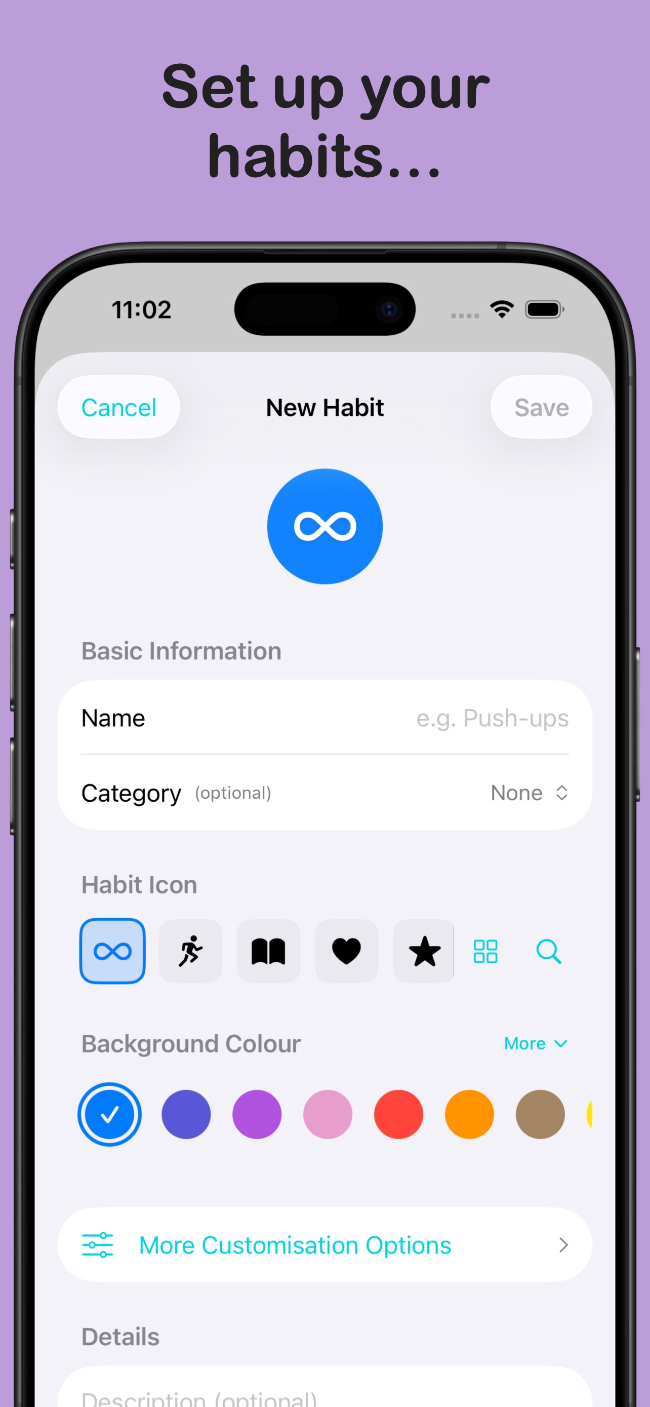 Set up your habits
