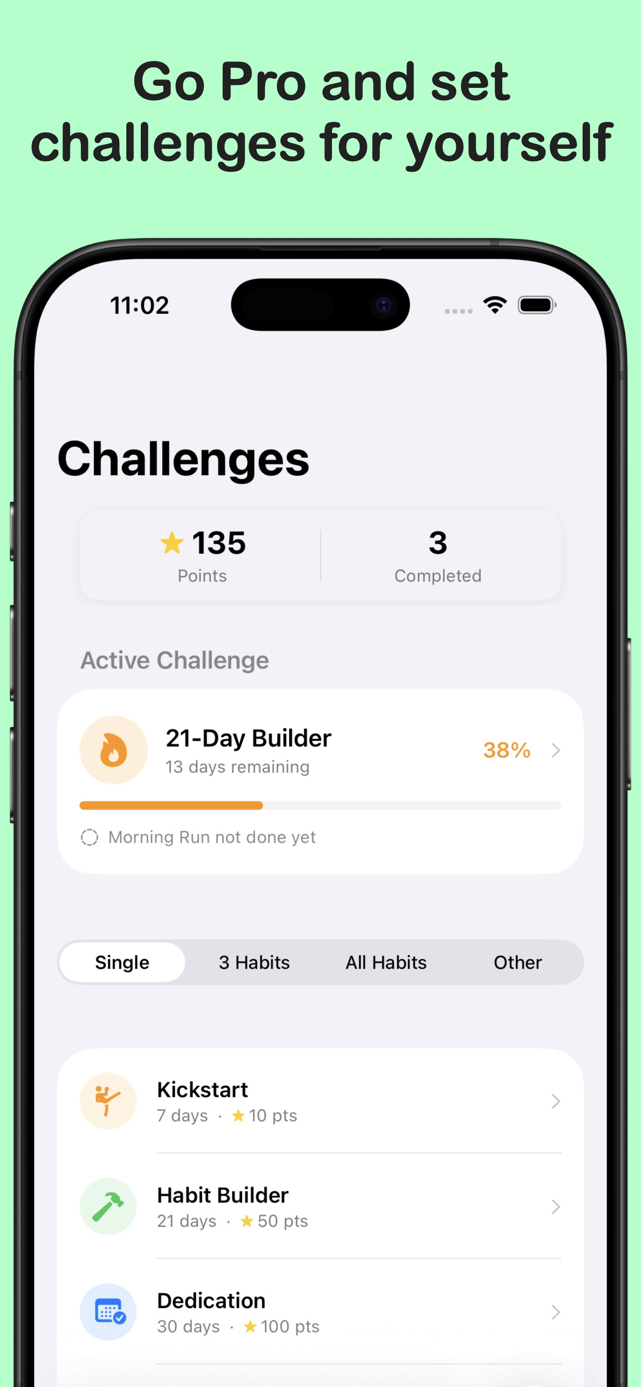 Go Pro for Challenges