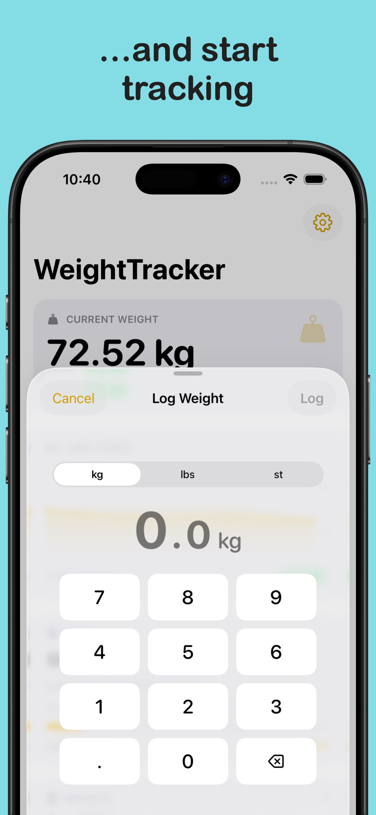 Start tracking
