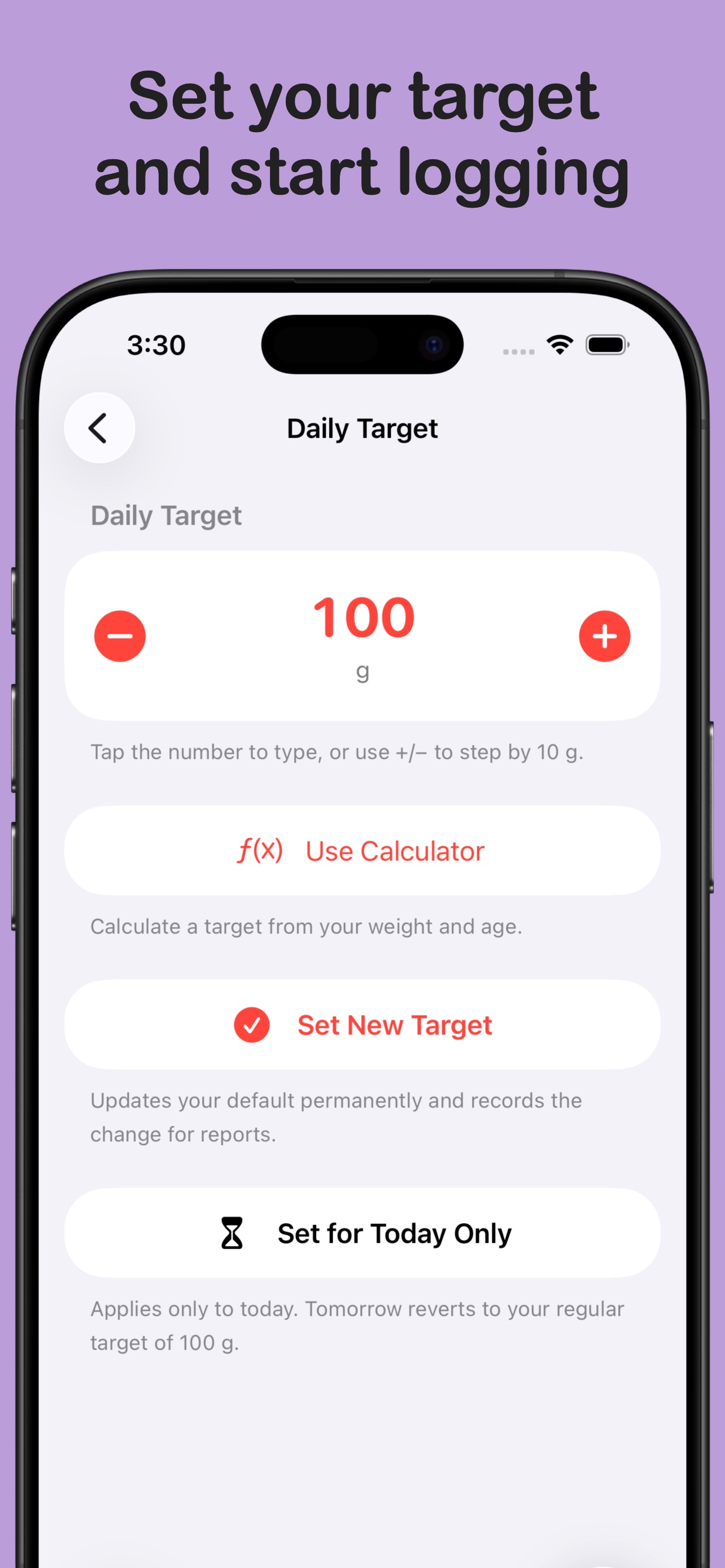 Set your target