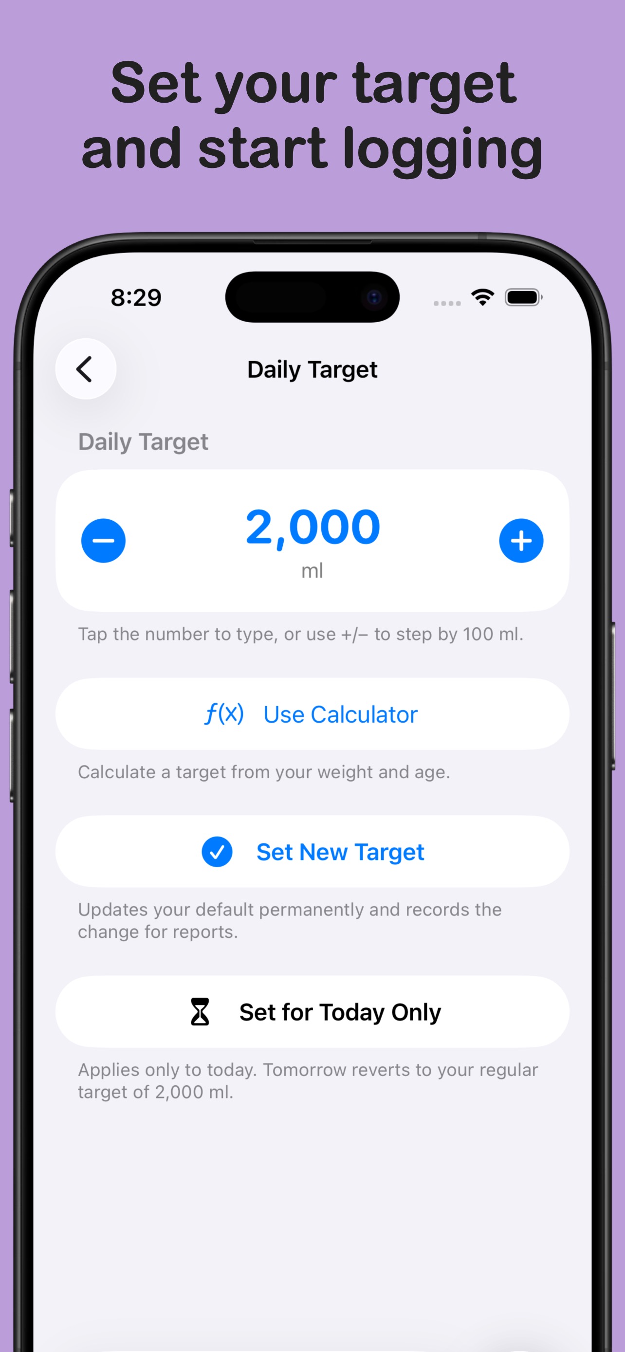 Set your target