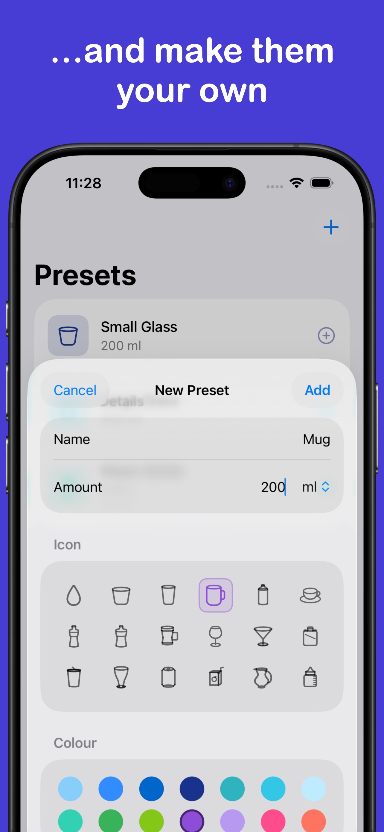 Customise your presets